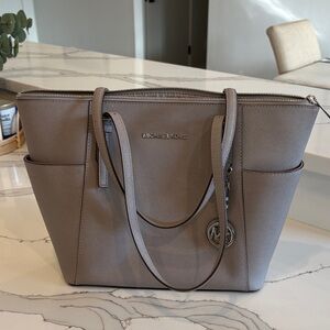 Michael Kors Taupe Tote Bag